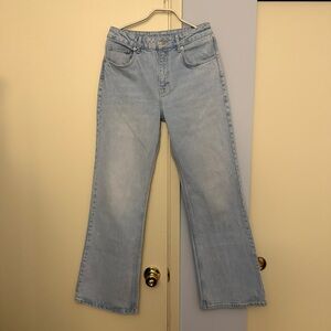 Topshop Light Blue Flare Jeans